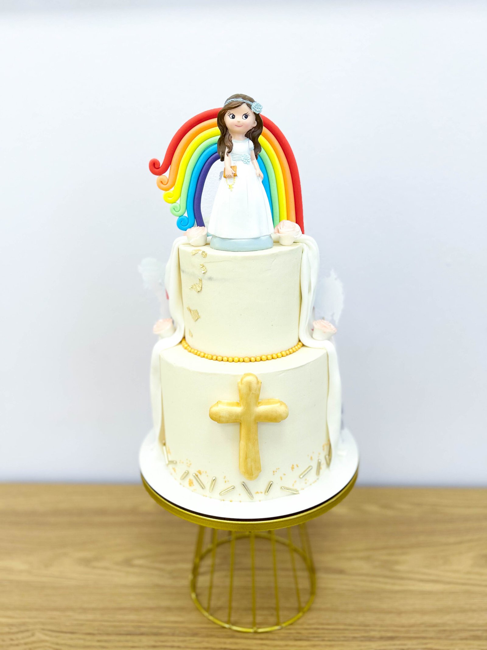 Tarta de comunión para niña